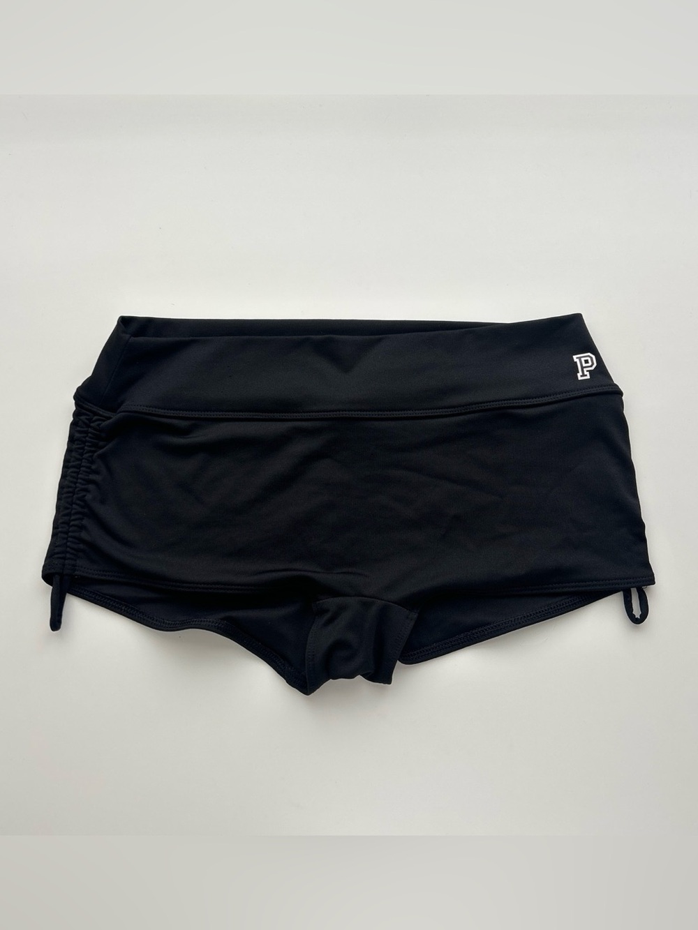 Victorias Secret Black Micro Foldover Swim Shorts